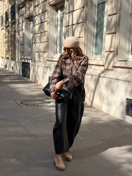 Pantalon Ballon similicuir NERO