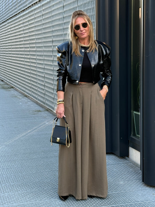 Pantalon Tres Évasé Mocha 11576P