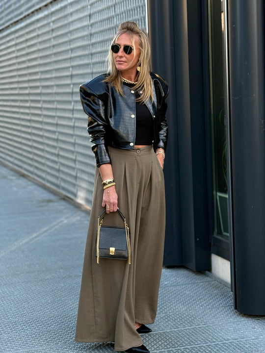 Pantalon Tres Évasé Mocha 11576P