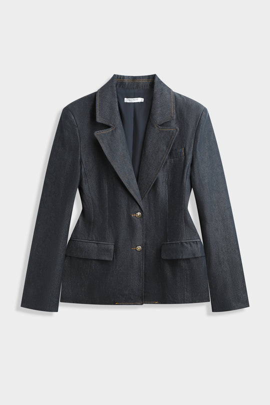 ENSEMBLE TAILLEUR CEINTRÉ DENIM PS9303A/PS9303B