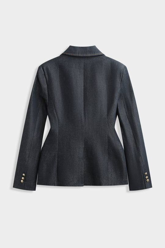 ENSEMBLE TAILLEUR CEINTRÉ DENIM PS9303A/PS9303B