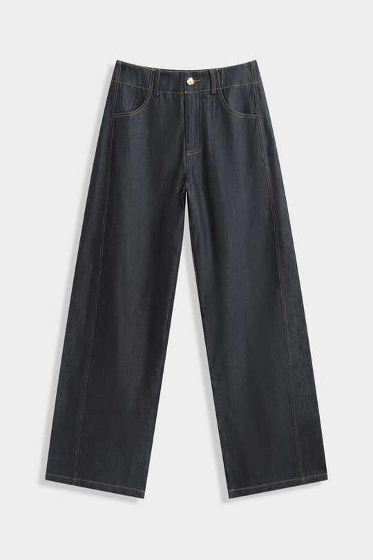 ENSEMBLE TAILLEUR CEINTRÉ DENIM PS9303A/PS9303B