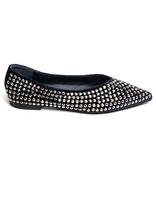 Ballerine clous bleu marine  9781