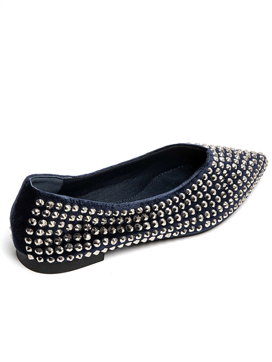 Ballerine clous bleu marine  9781