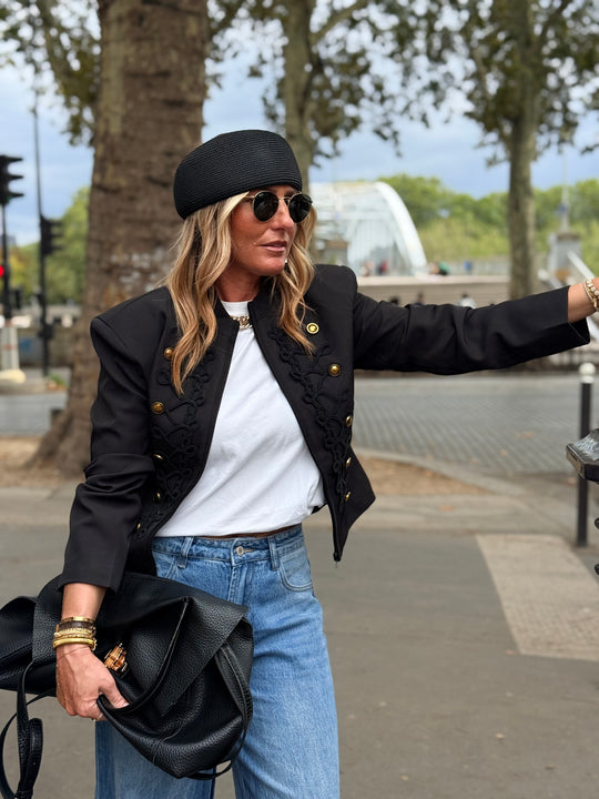 Veste officier Noir V15880