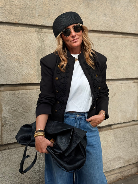 Veste officier Noir V15880