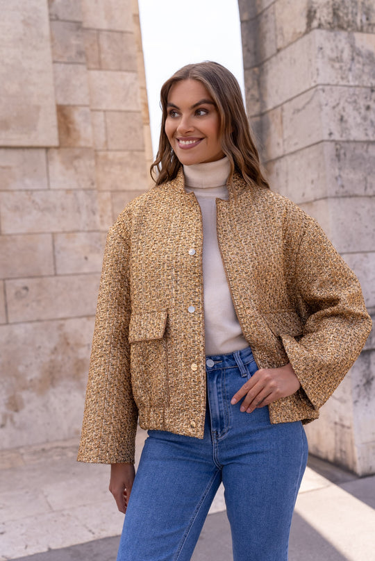 Veste  tweed Or 2449