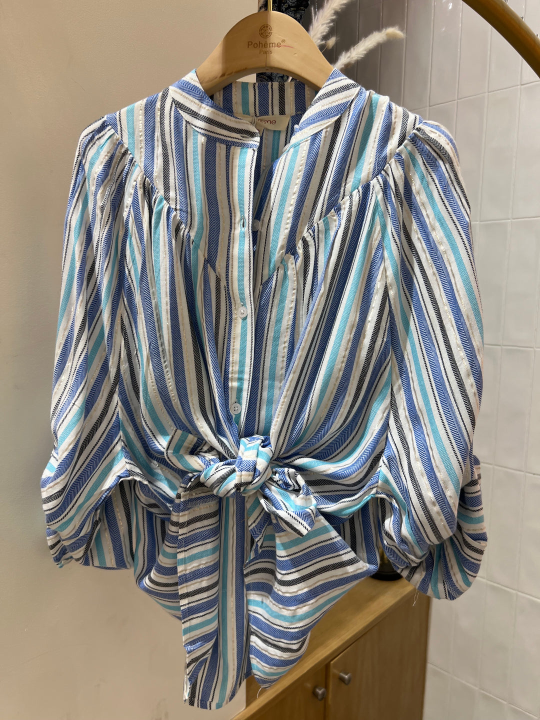 chemise rayure blanc