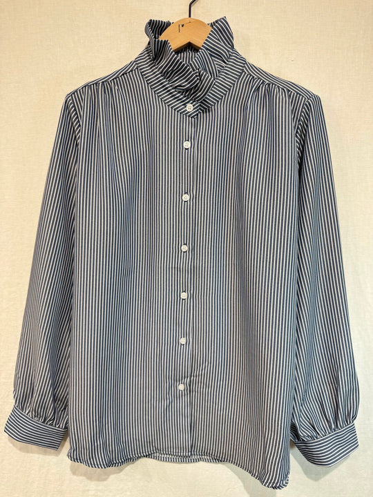 Chemise rayure col Bleu 6031 (grande taille )