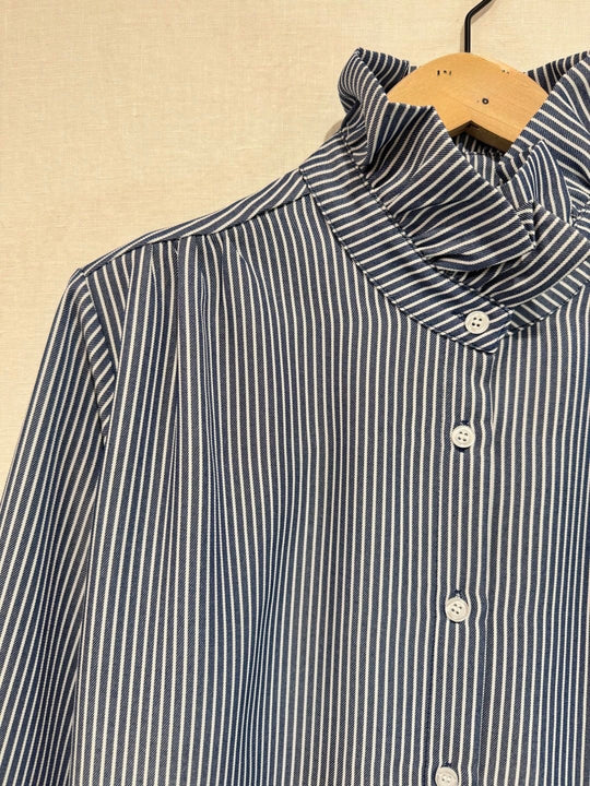 Chemise rayure col Bleu 6031 (grande taille )