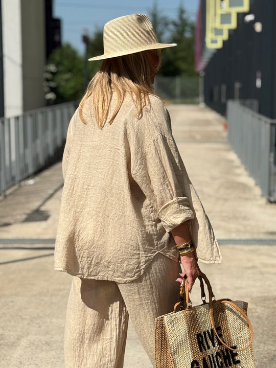 Ensemble lin beige EV012 +EV011