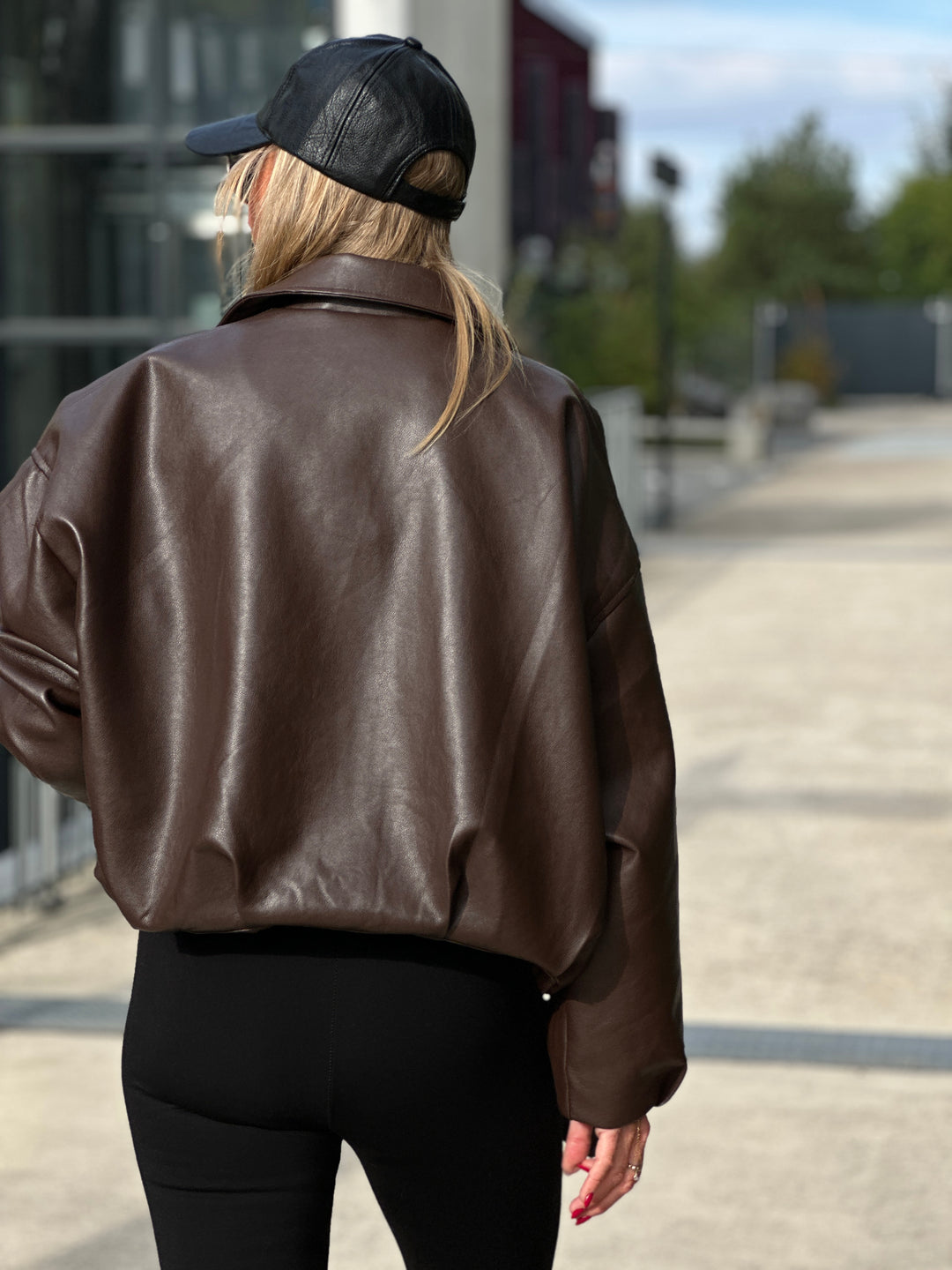 Veste similicuir Choco ceinture 202277