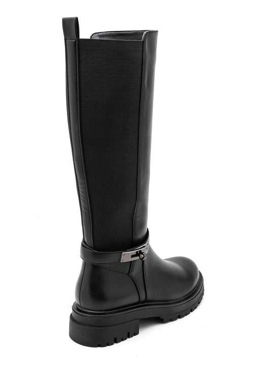 Bottes cavalières Noir Lanière 6361