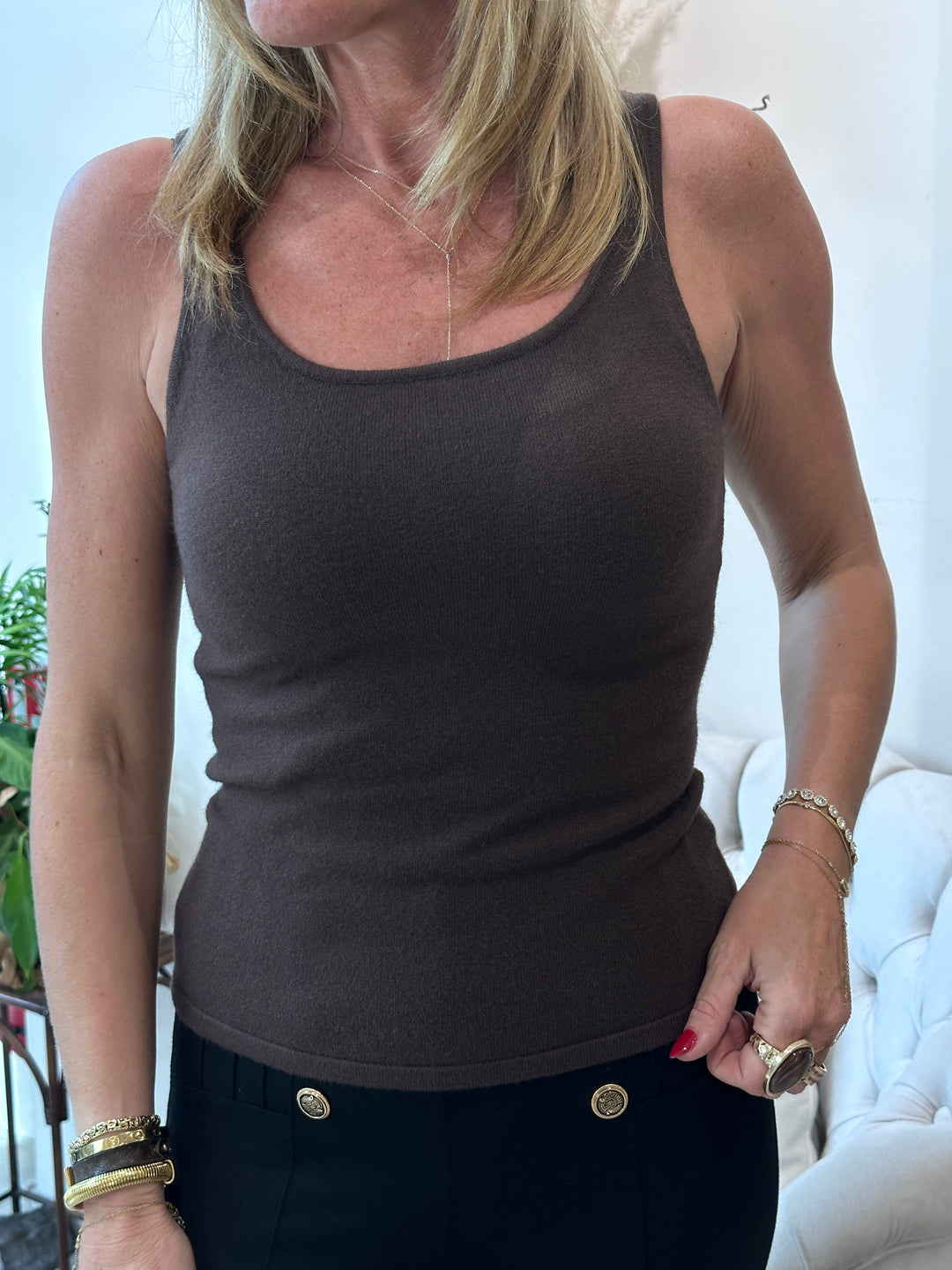 Top maille col carre 007