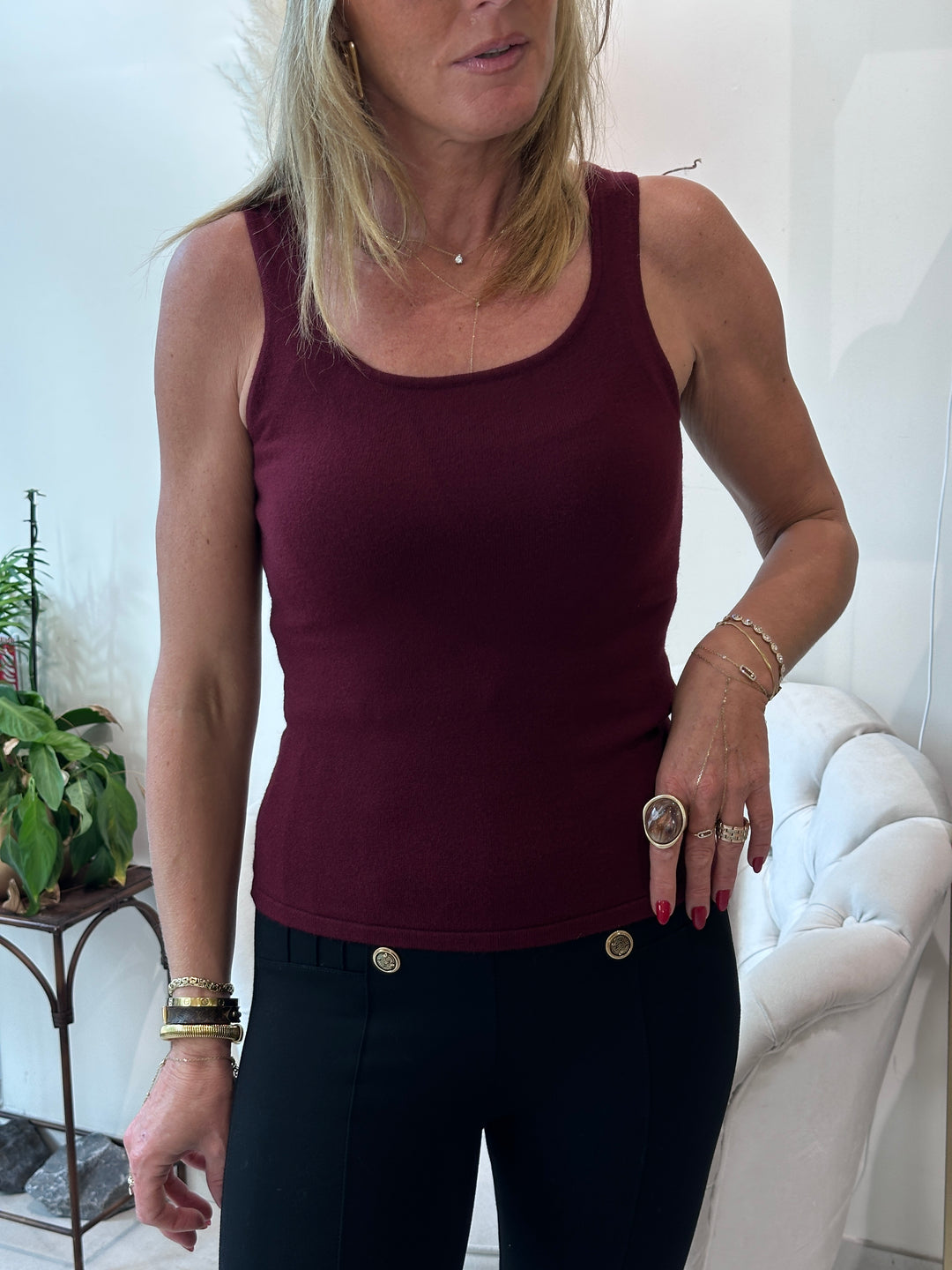 Top maille col carre 007