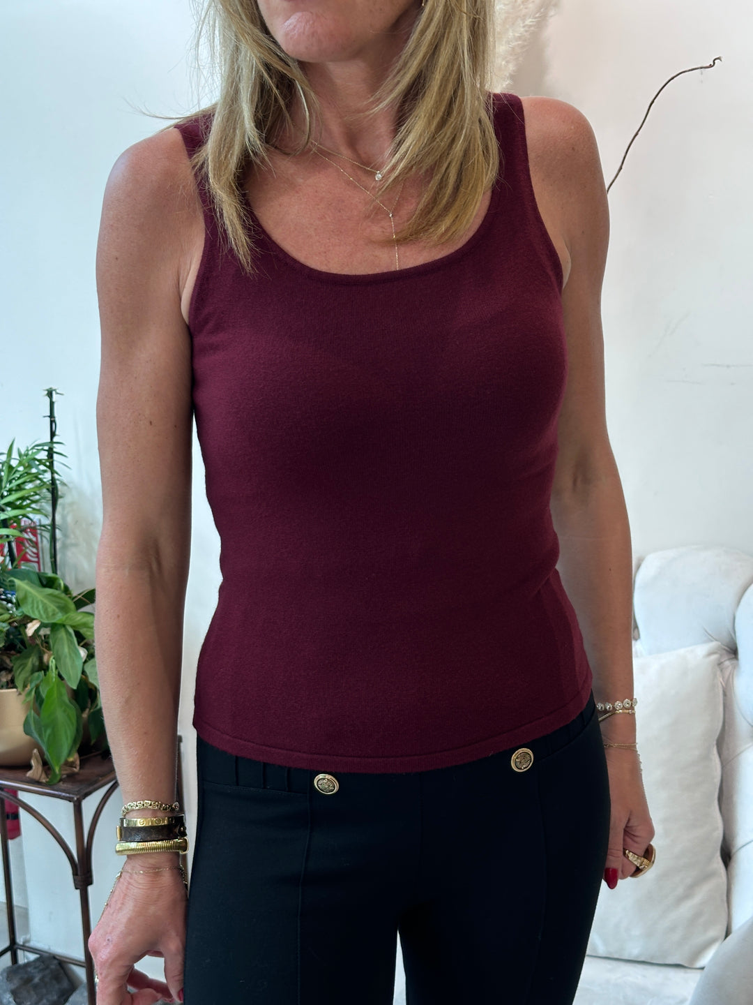 Top maille col carre 007