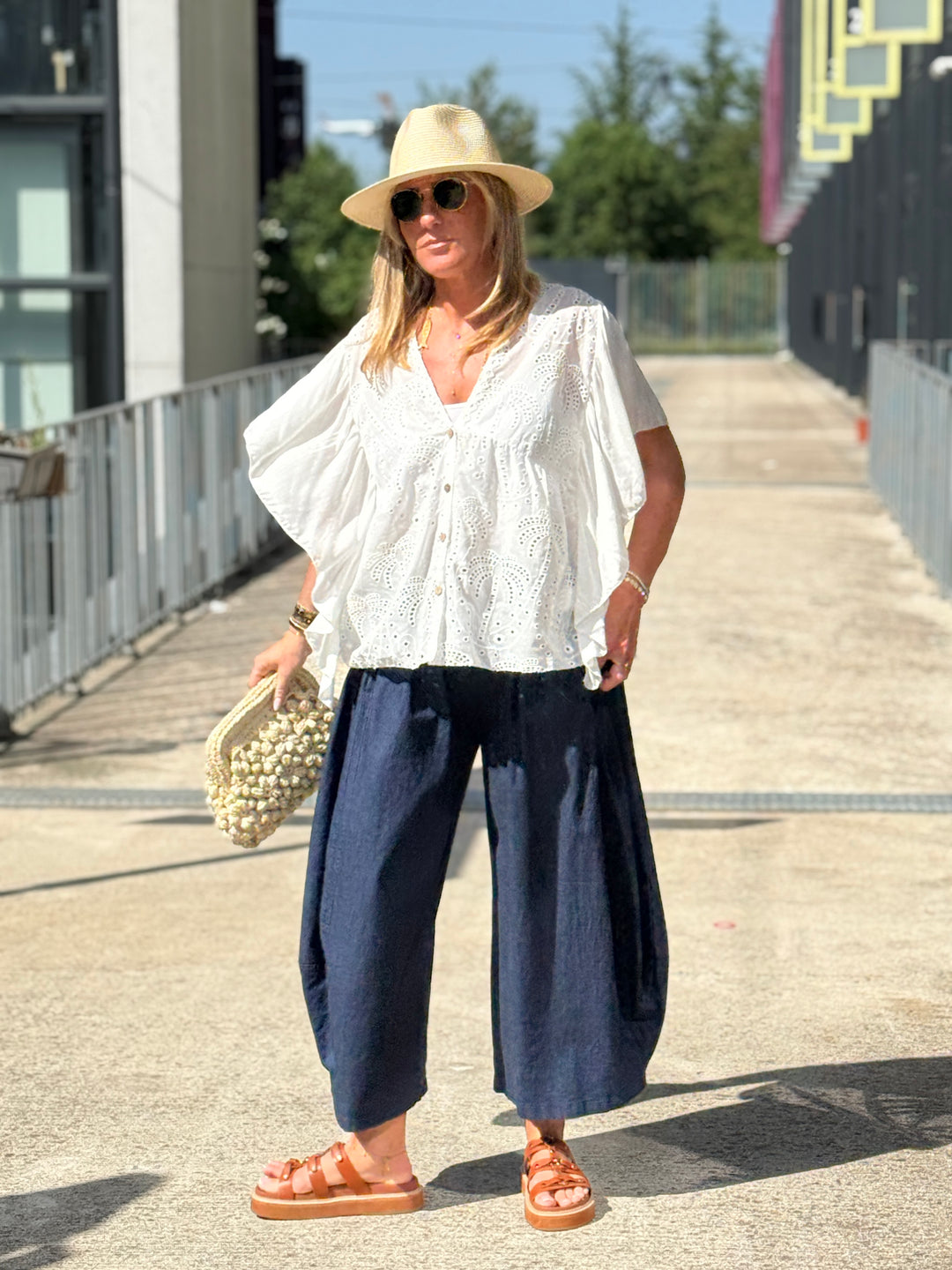 Pantalon BLEU élastique