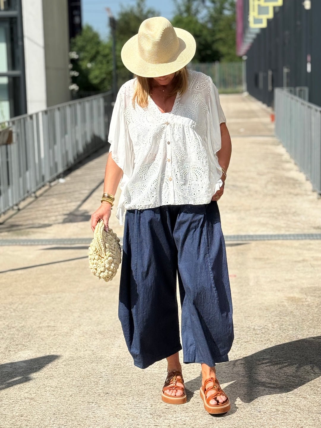 Pantalon BLEU élastique