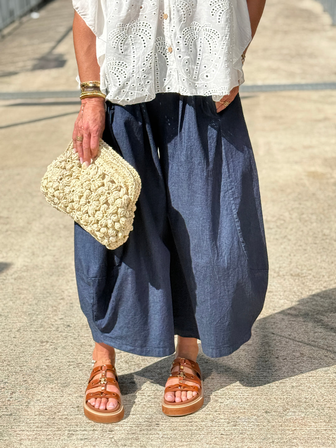 Pantalon BLEU élastique