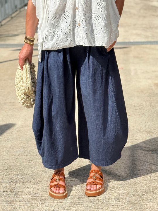 Pantalon BLEU élastique