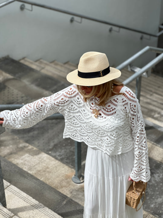 Top croche blanc 9003