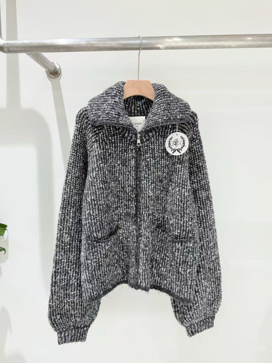 Veste en maille avec poches 5052