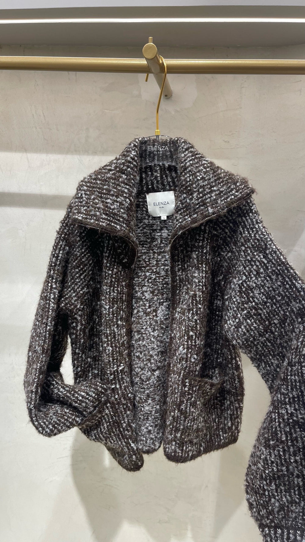 Veste en maille avec poches 5052