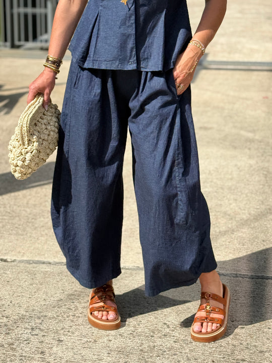 Pantalon BLEU élastique
