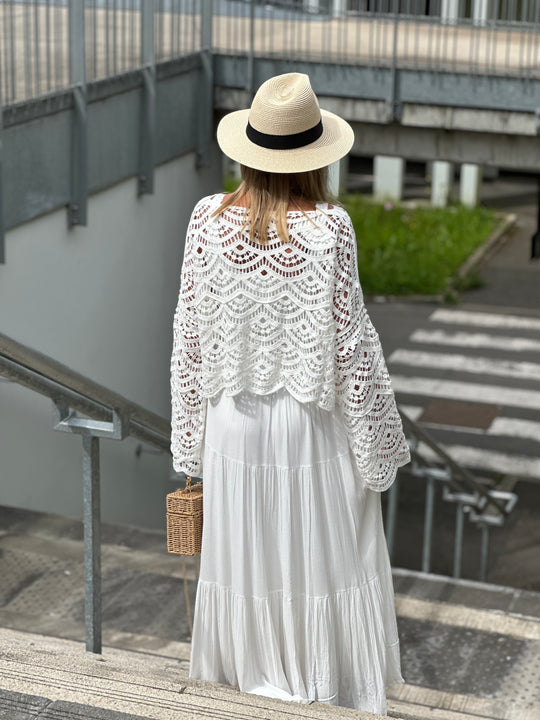 Top croche blanc 9003