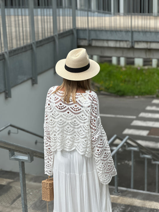 Top croche blanc 9003
