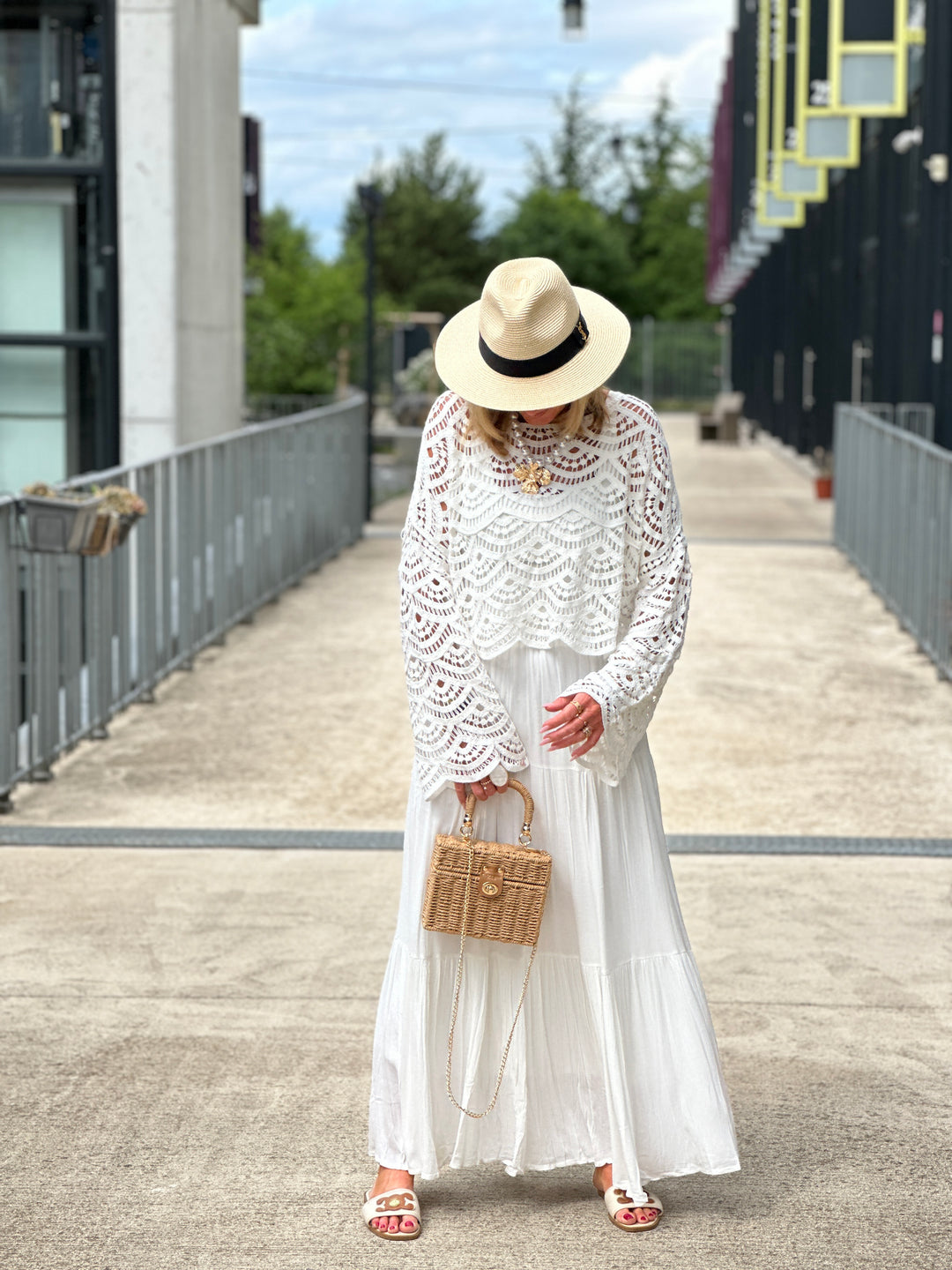 Top croche blanc 9003