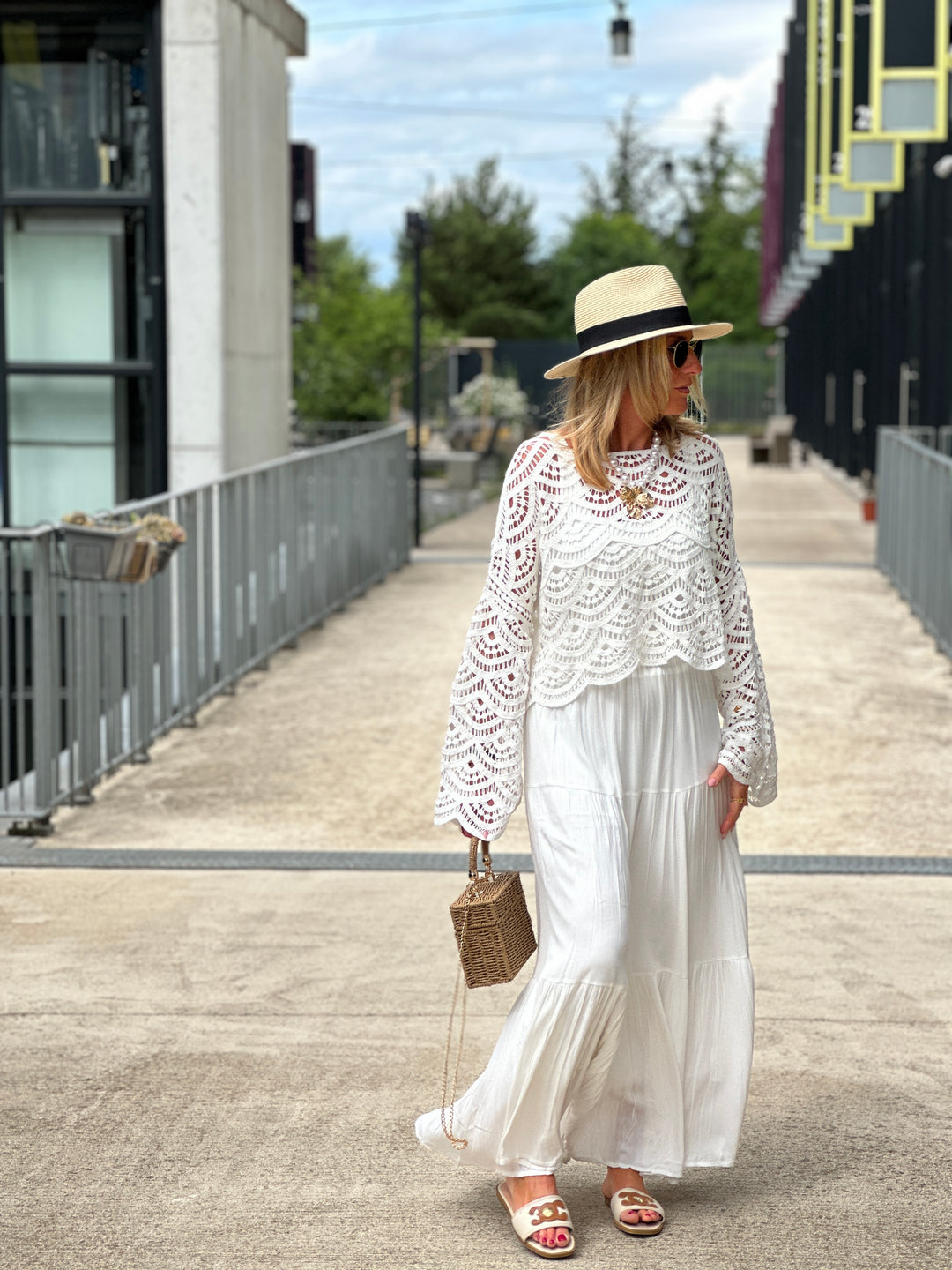 Top croche blanc 9003