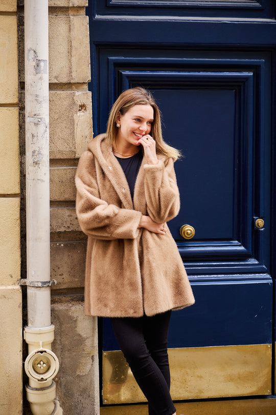 Veste fourrure milong LISA 8236 (Giovanni) Camel