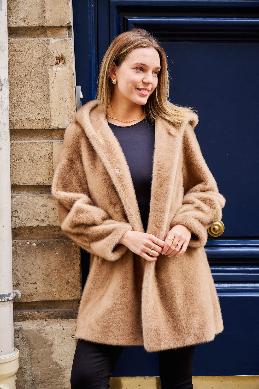 Veste fourrure milong LISA 8236 (Giovanni) Camel