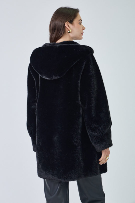 Veste fourrure milong LISA 8236 (Giovanni) Noir