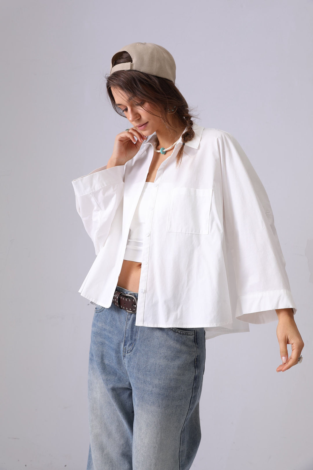 Chemise loose 949 blanc