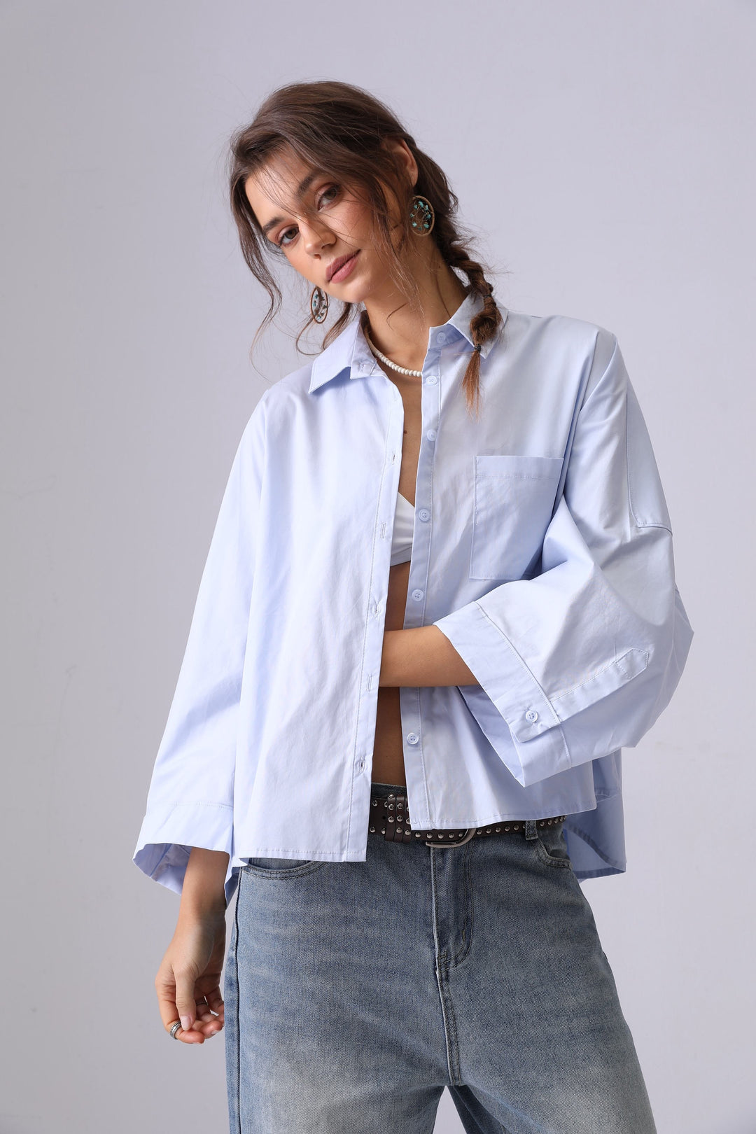 Chemise loose 949 Bleu