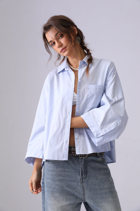 Chemise loose 949 Bleu