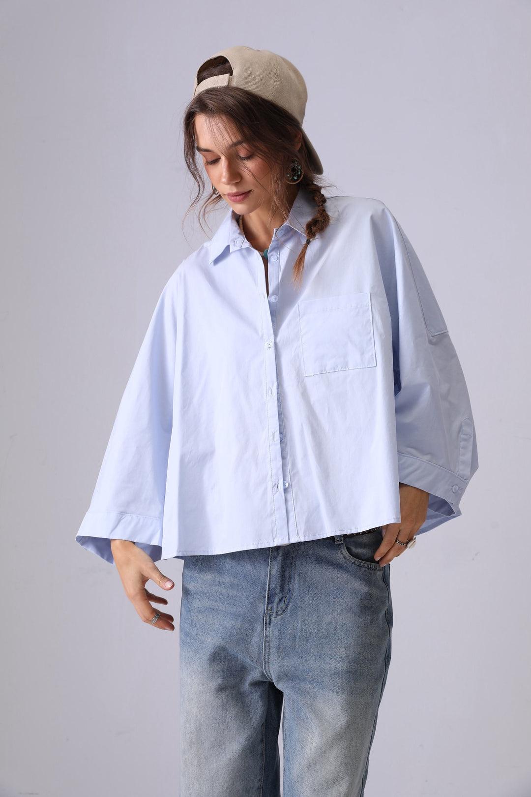 Chemise loose 949 Bleu