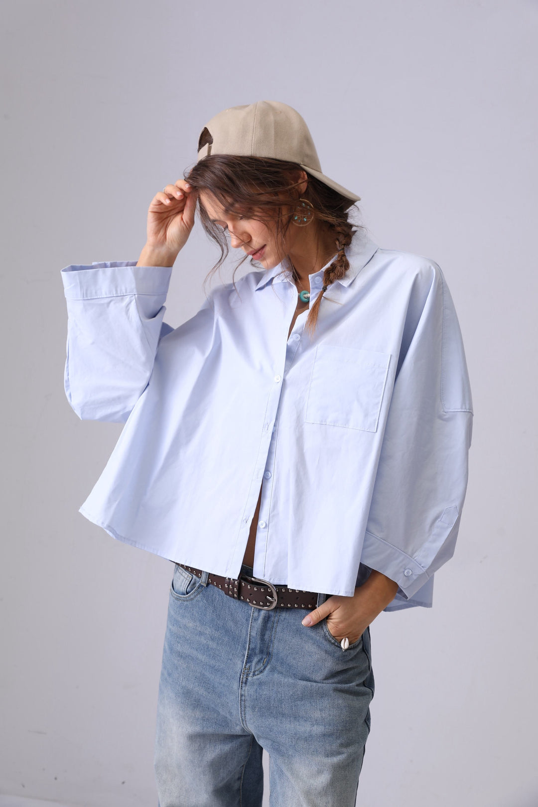 Chemise loose 949 Bleu