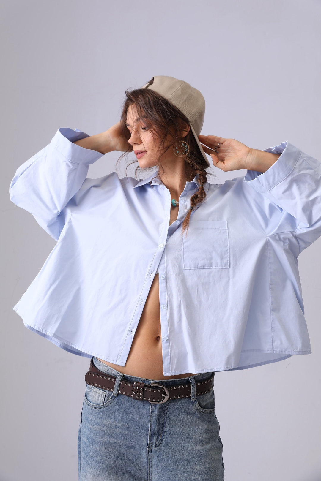 Chemise loose 949 Bleu