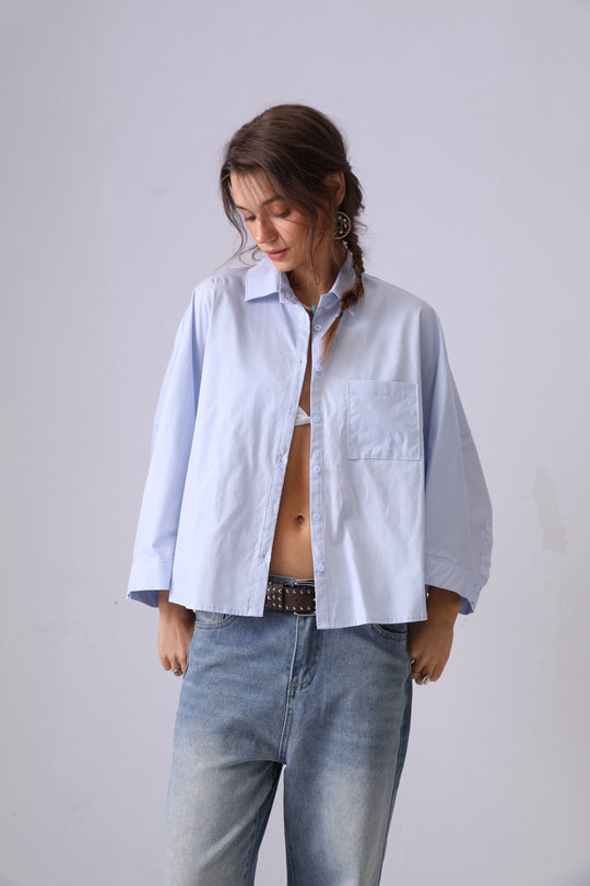 Chemise loose 949 Bleu