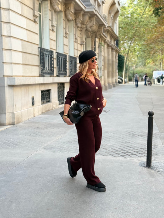 Ensemble maille boutonnés 8915