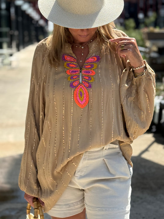 Chemise MIRNA Camel