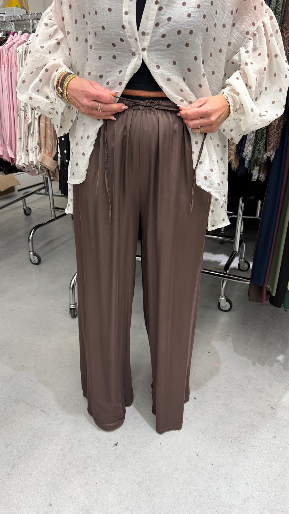 Pantalon satin fluide 25071