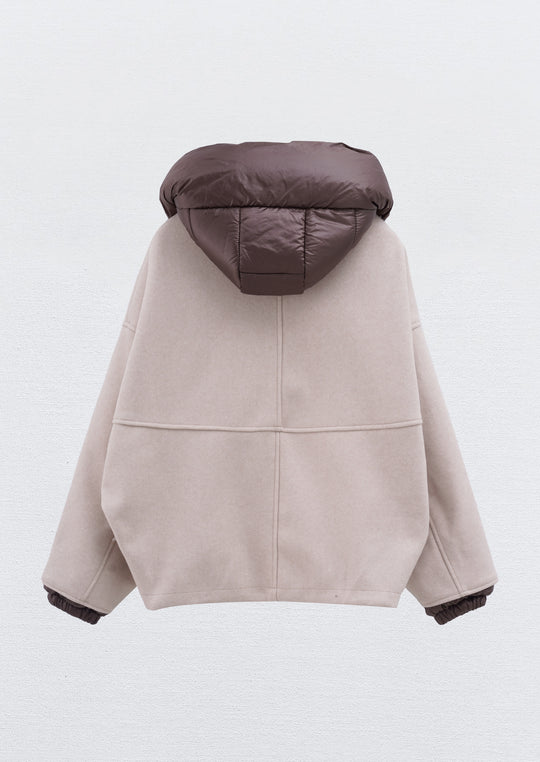 Bomber lainer capuche beige OX9085 (precommande 7j)