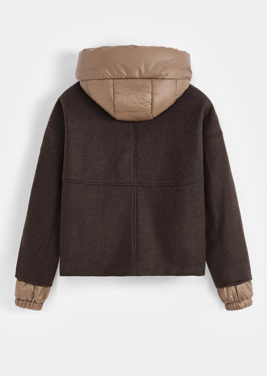 Bomber lainer capuche Choco OX9085 (precommande 7j)