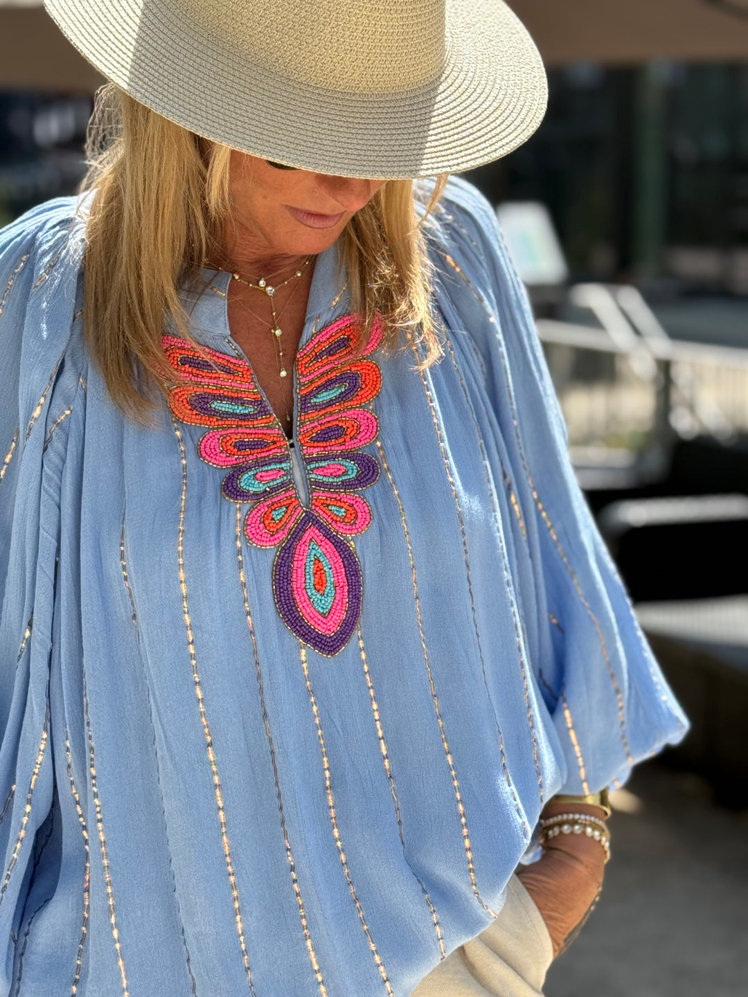 Chemise MIRNA bleu