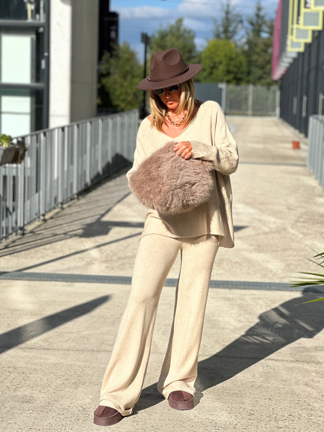Ensemble maille Molly beige 3966