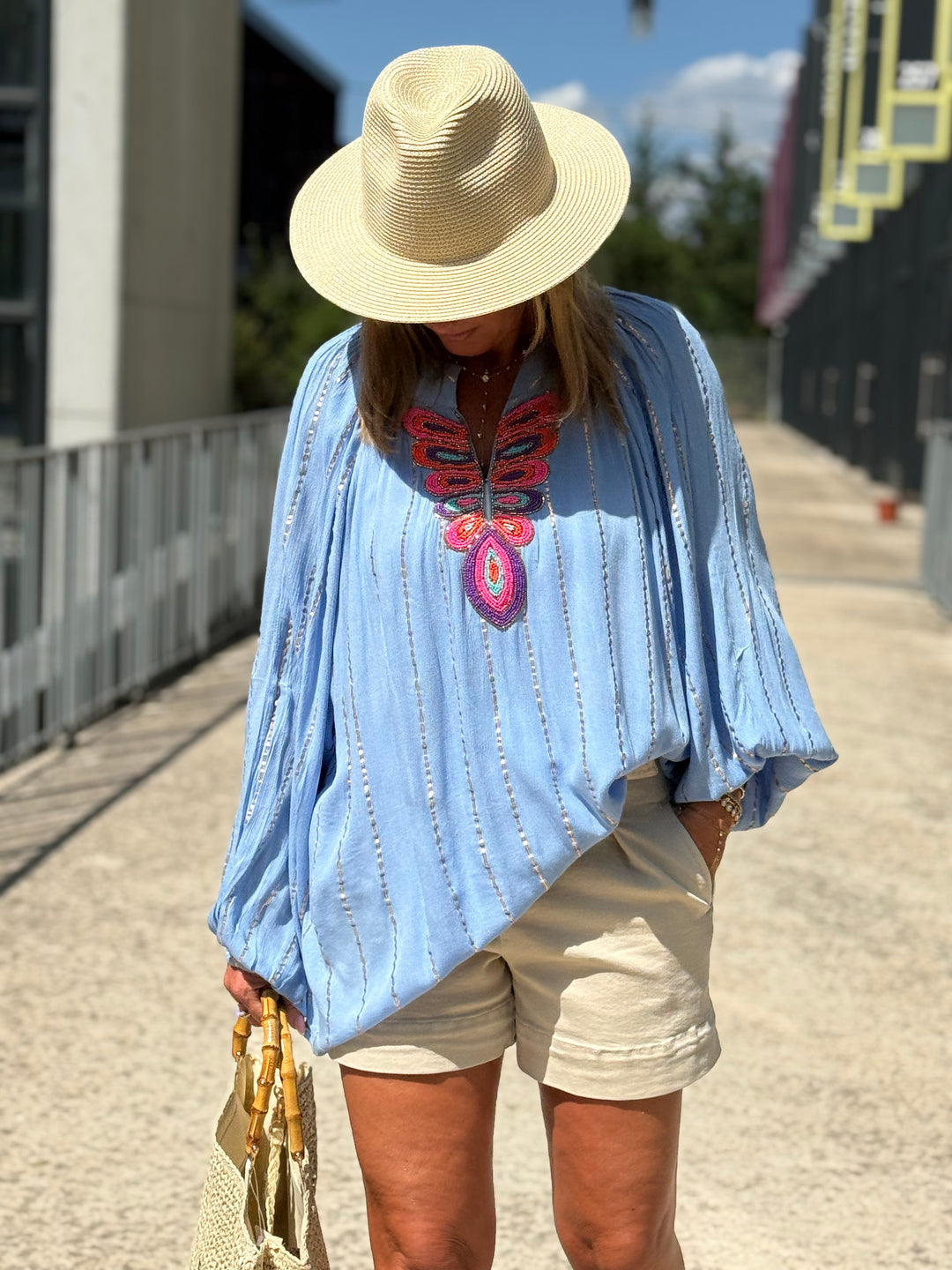 Chemise MIRNA bleu